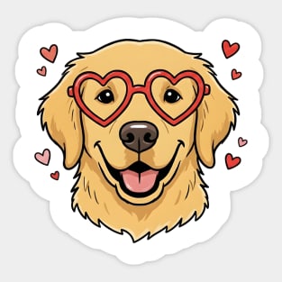 Valentine Dog Sticker